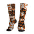 AJ 1 Shattered Backboard.NastyJamz Socks Match.Pattern Rap Streetwear 3D