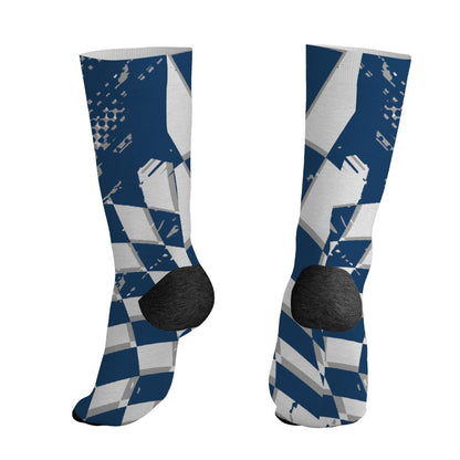 AJ 12 French Blue.NastyJamz Socks Match.Kream Sneaker 3D