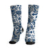AJ 12 French Blue.NastyJamz Socks Match.Pattern Rap Streetwear 3D