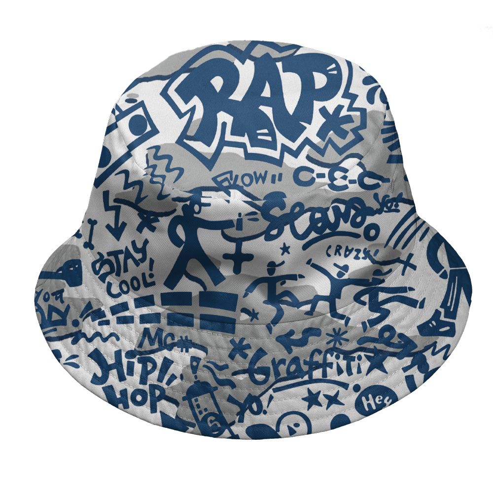 French-Blue-12s-NastyJamz-Bucket-Hat-Match-Pattern-Rap-Streetwear-All-Over-Print