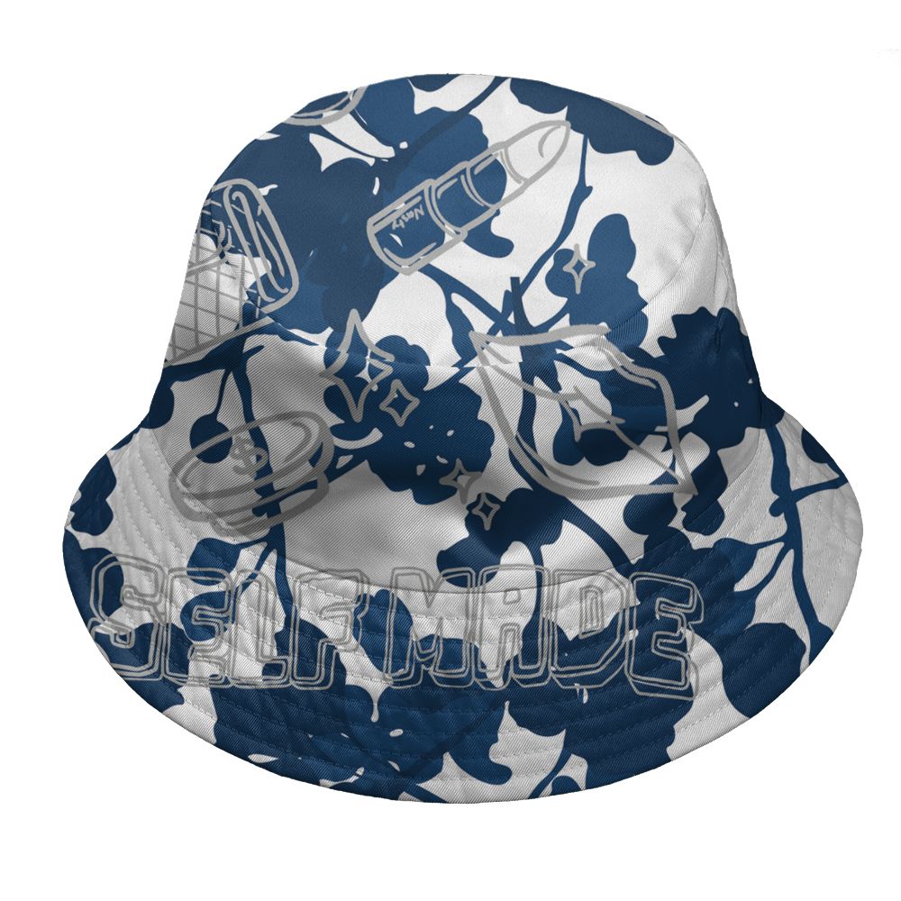 French-Blue-12s-NastyJamz-Bucket-Hat-Match-Sneaker-Girl-Selfmade-All-Over-Print