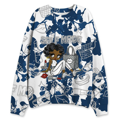 French-Blue-12s-NastyJamz-Sweatshirt-Match-Sneaker-Girl-Selfmade-All-Over-Print