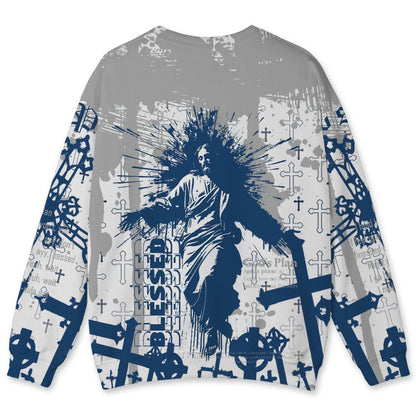 French-Blue-12s-NastyJamz-Sweatshirt-Match-Pattern-God&
