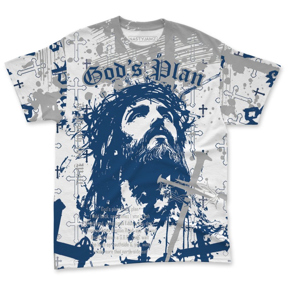 French-Blue-12s-NastyJamz-T-Shirt-Match-Pattern-God&