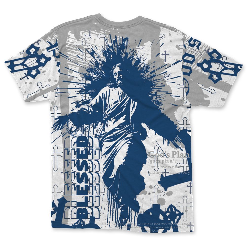 French-Blue-12s-NastyJamz-T-Shirt-Match-Pattern-God&
