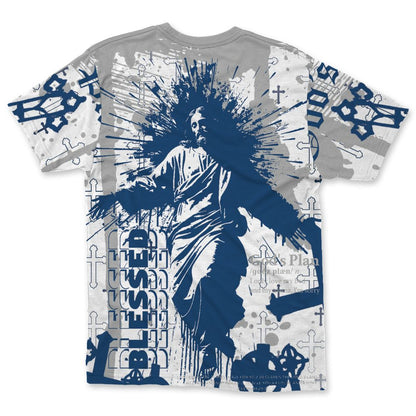French-Blue-12s-NastyJamz-T-Shirt-Match-Pattern-God&