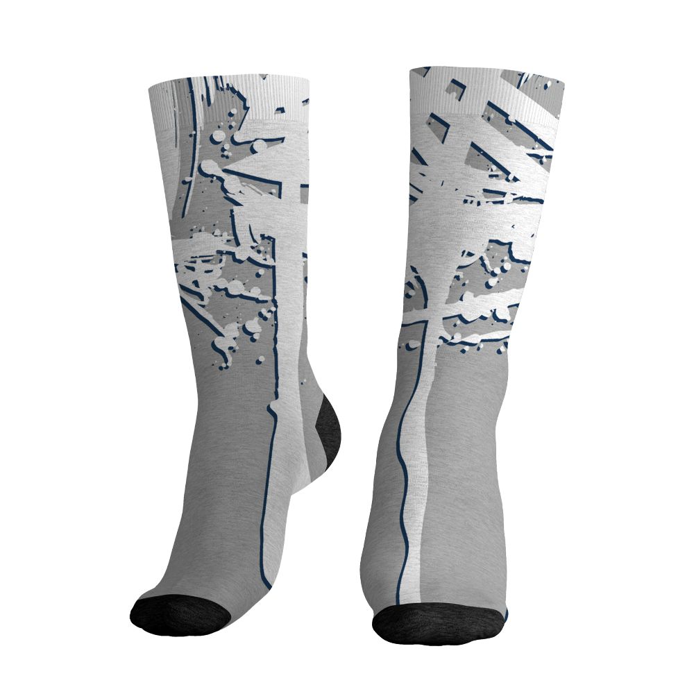 AJ 12 French Blue.NastyJamz Socks Match.Drip 2 Hard 3D