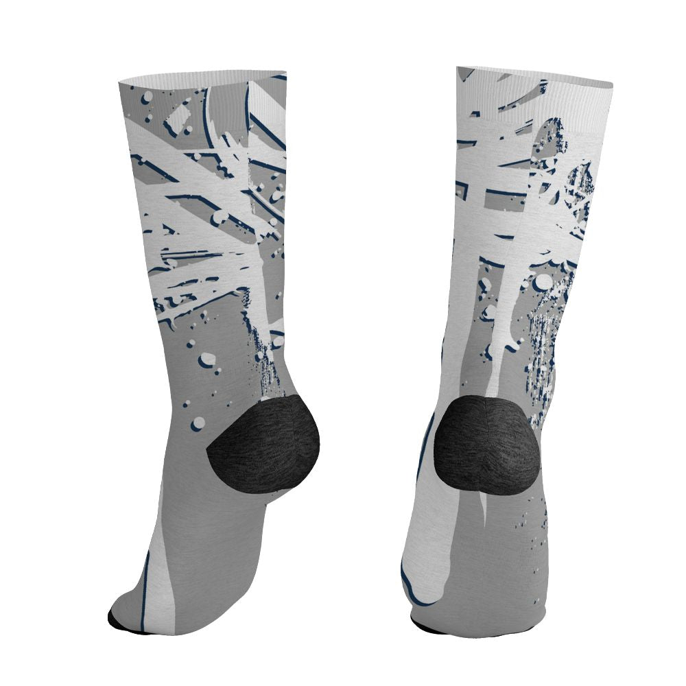AJ 12 French Blue.NastyJamz Socks Match.Drip 2 Hard 3D