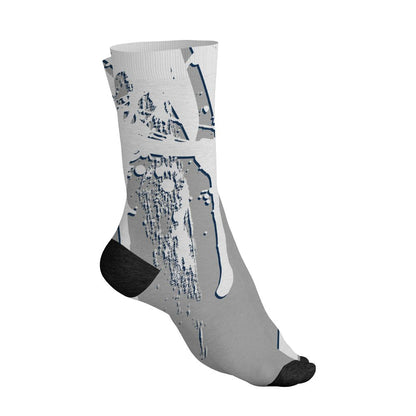 AJ 12 French Blue.NastyJamz Socks Match.Drip 2 Hard 3D