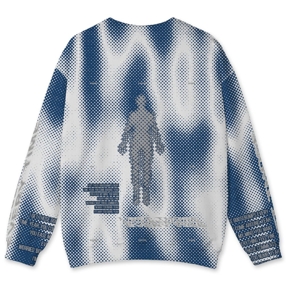 French-Blue-12s-NastyJamz-Sweatshirt-Match-Pattern-Goosebumps-Vibe-All-Over-Print