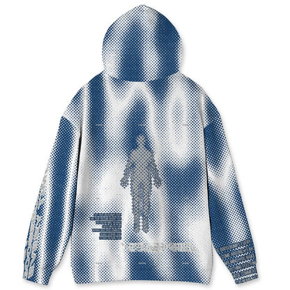 French-Blue-12s-NastyJamz-Hoodie-Match-Pattern-Goosebumps-Vibe-All-Over-Print
