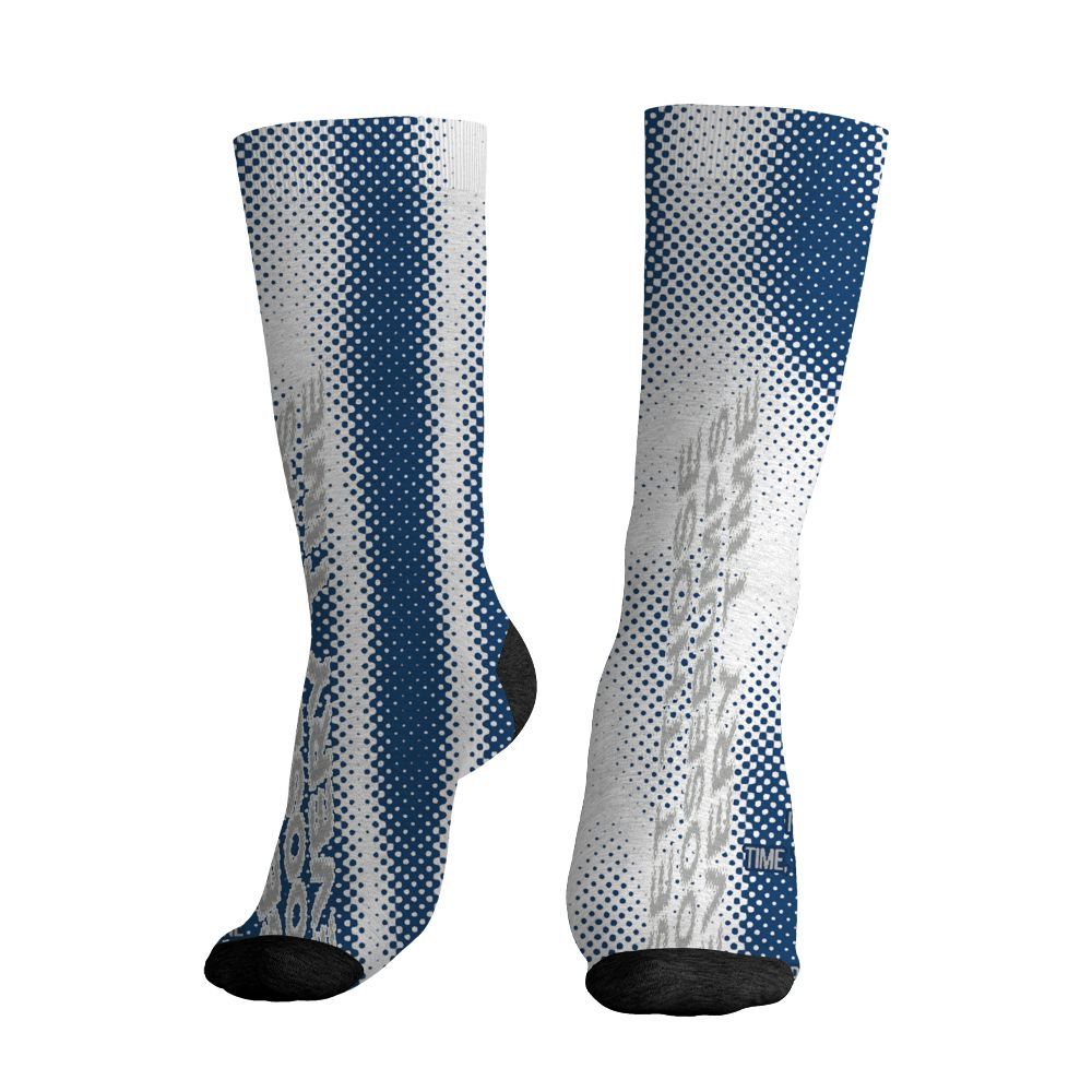 AJ 12 French Blue.NastyJamz Socks Match.Pattern Goosebumps Vibe 3D