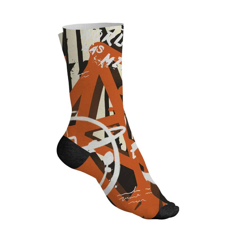AJ 1 Shattered Backboard.NastyJamz Socks Match.Pattern Luther Team 3D