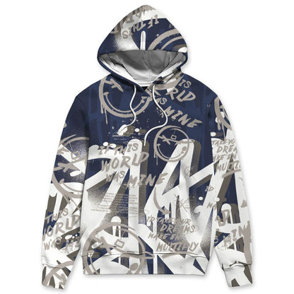 French-Blue-12s-NastyJamz-Hoodie-Match-Pattern-Luther-Team-All-Over-Print