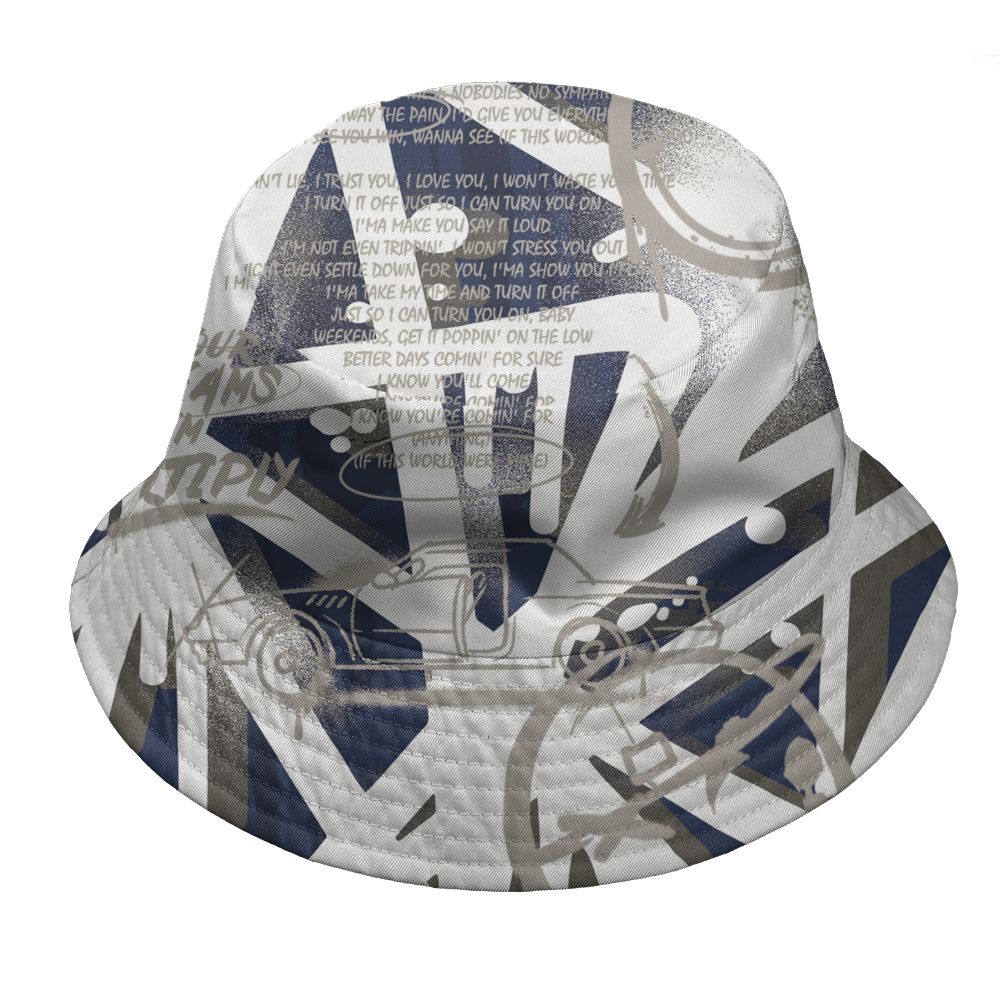 French-Blue-12s-NastyJamz-Bucket-Hat-Match-Pattern-Luther-Team-All-Over-Print
