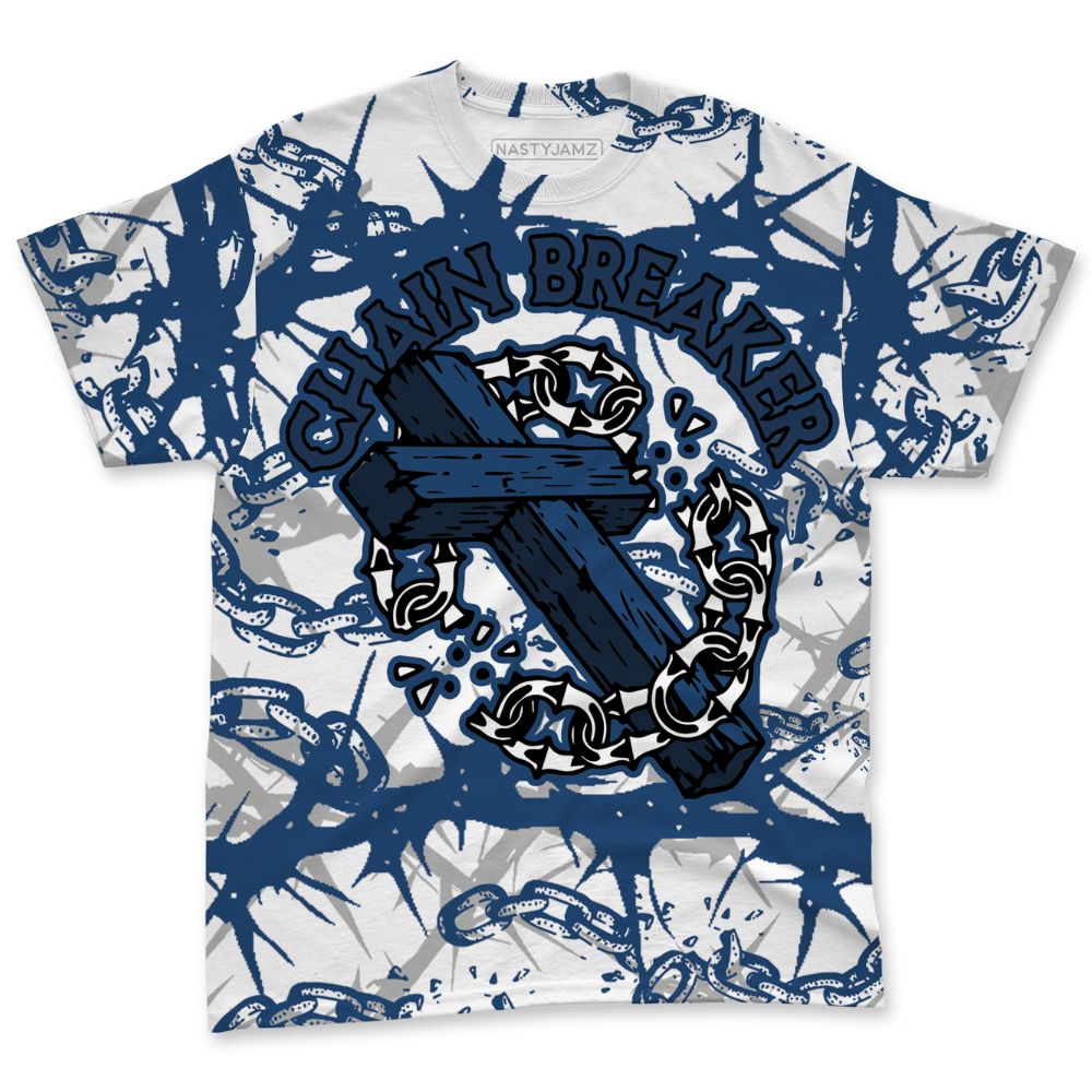 French-Blue-12s-NastyJamz-T-Shirt-Match-Chain-Breaker-All-Over-Print