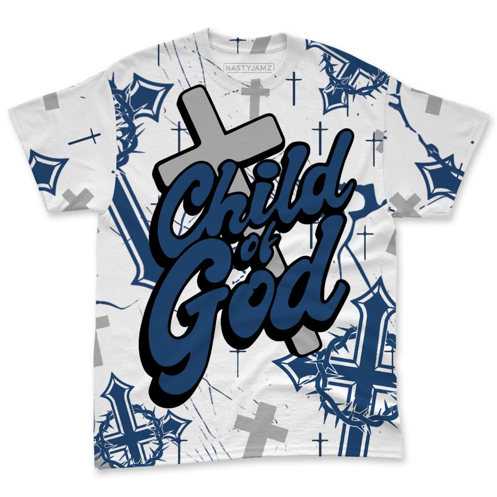 French-Blue-12s-NastyJamz-T-Shirt-Match-Child-Of-God-All-Over-Print