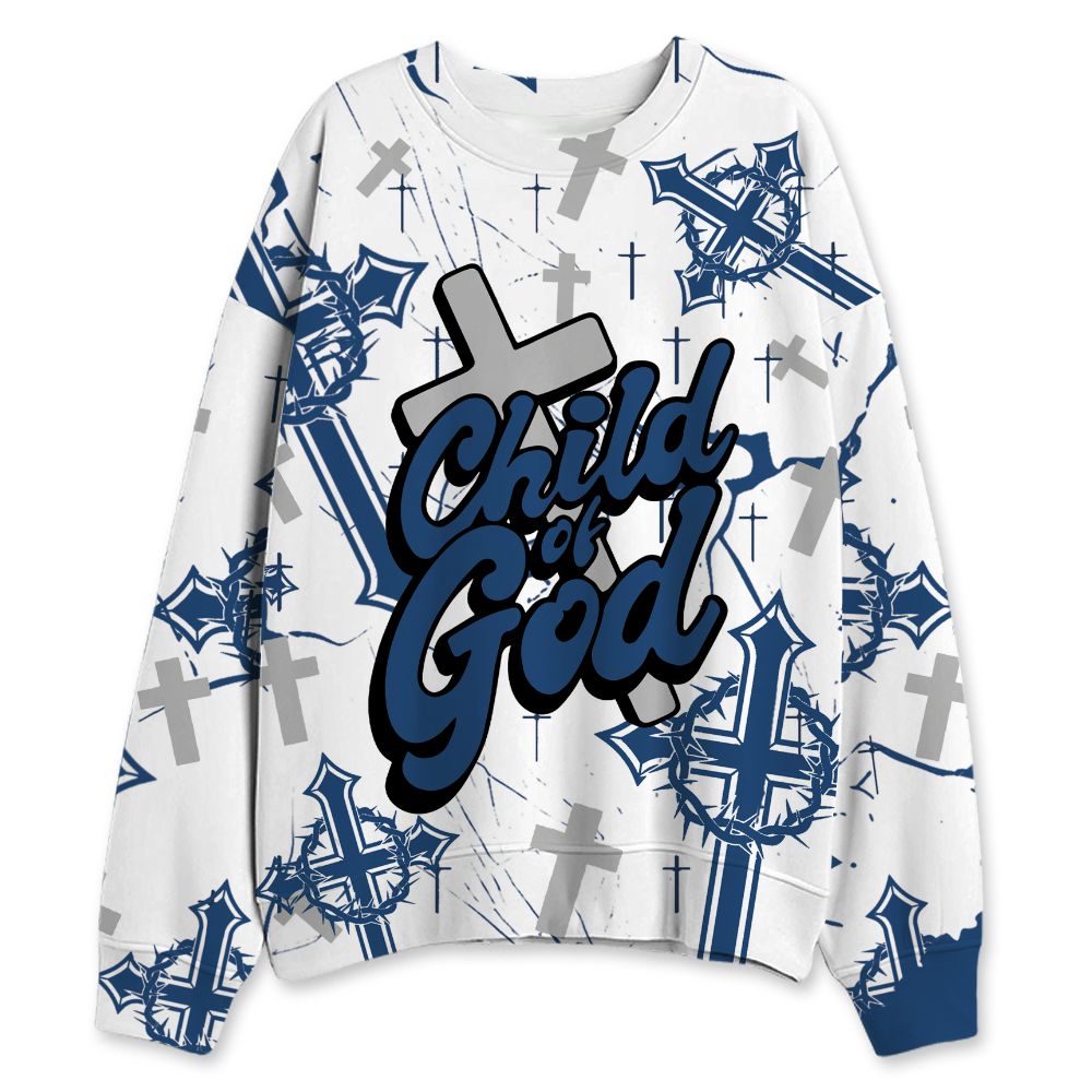 French-Blue-12s-NastyJamz-Sweatshirt-Match-Child-Of-God-All-Over-Print