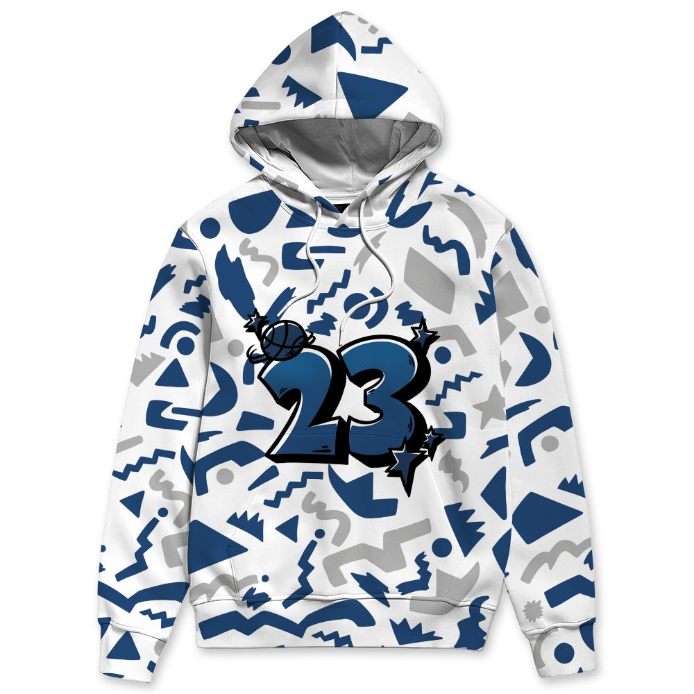 French-Blue-12s-NastyJamz-Hoodie-Match-Number-23-Cartoon-All-Over-Print