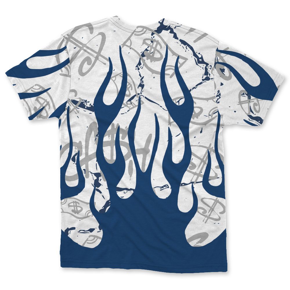 French-Blue-12s-NastyJamz-T-Shirt-Match-Work-Hard-Fire-All-Over-Print