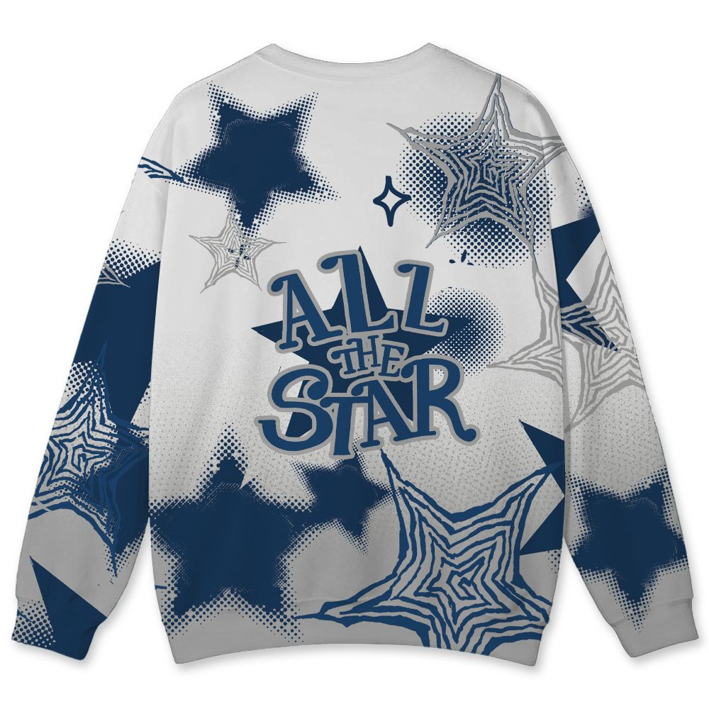 French-Blue-12s-NastyJamz-Sweatshirt-Match-Pattern-With-All-The-Stars-All-Over-Print
