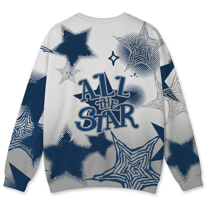 French-Blue-12s-NastyJamz-Sweatshirt-Match-Pattern-With-All-The-Stars-All-Over-Print