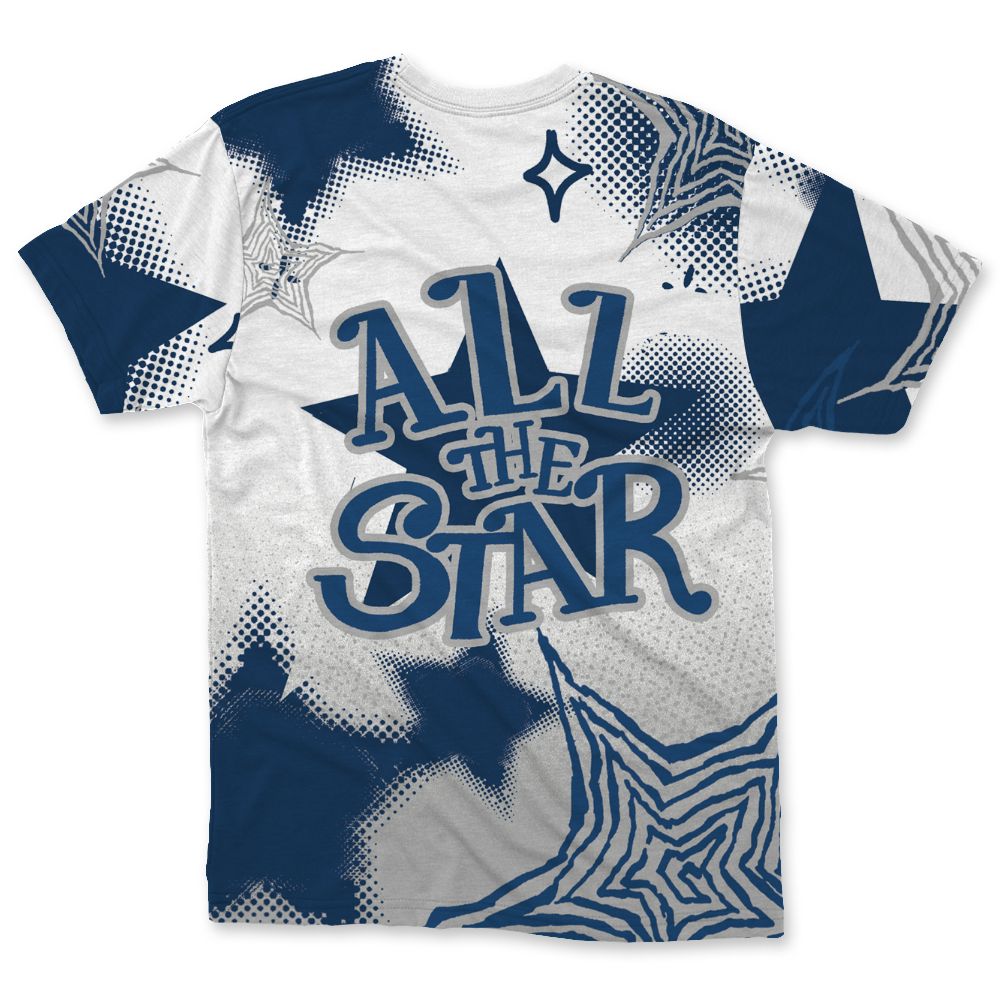French-Blue-12s-NastyJamz-T-Shirt-Match-Pattern-With-All-The-Stars-All-Over-Print