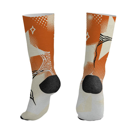 AJ 1 Shattered Backboard.NastyJamz Socks Match.Pattern With All The Stars 3D