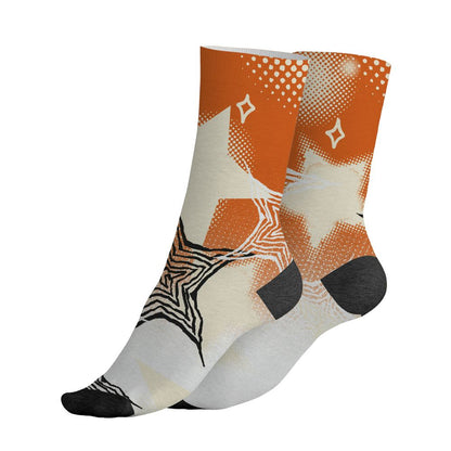 AJ 1 Shattered Backboard.NastyJamz Socks Match.Pattern With All The Stars 3D