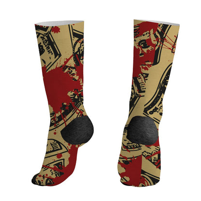 Pizza-4s-NastyJamz-Socks-Match-Ber-Hustle-All-Day-All-Over-Print