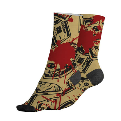 Pizza-4s-NastyJamz-Socks-Match-Ber-Hustle-All-Day-All-Over-Print