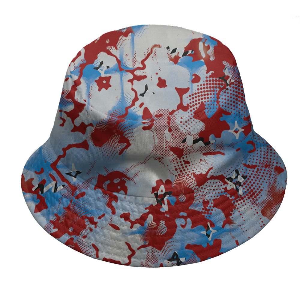 Spizike-Bordeaux-NastyJamz-Bucket-Hat-Match-Sneaker-Girl-Nail-All-Over-Print
