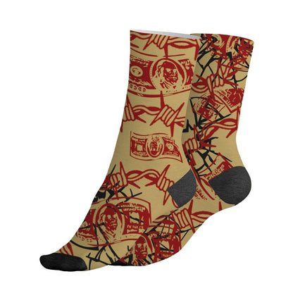 Pizza-4s-NastyJamz-Socks-Match-Doubt-Kills-Dreams-All-Over-Print