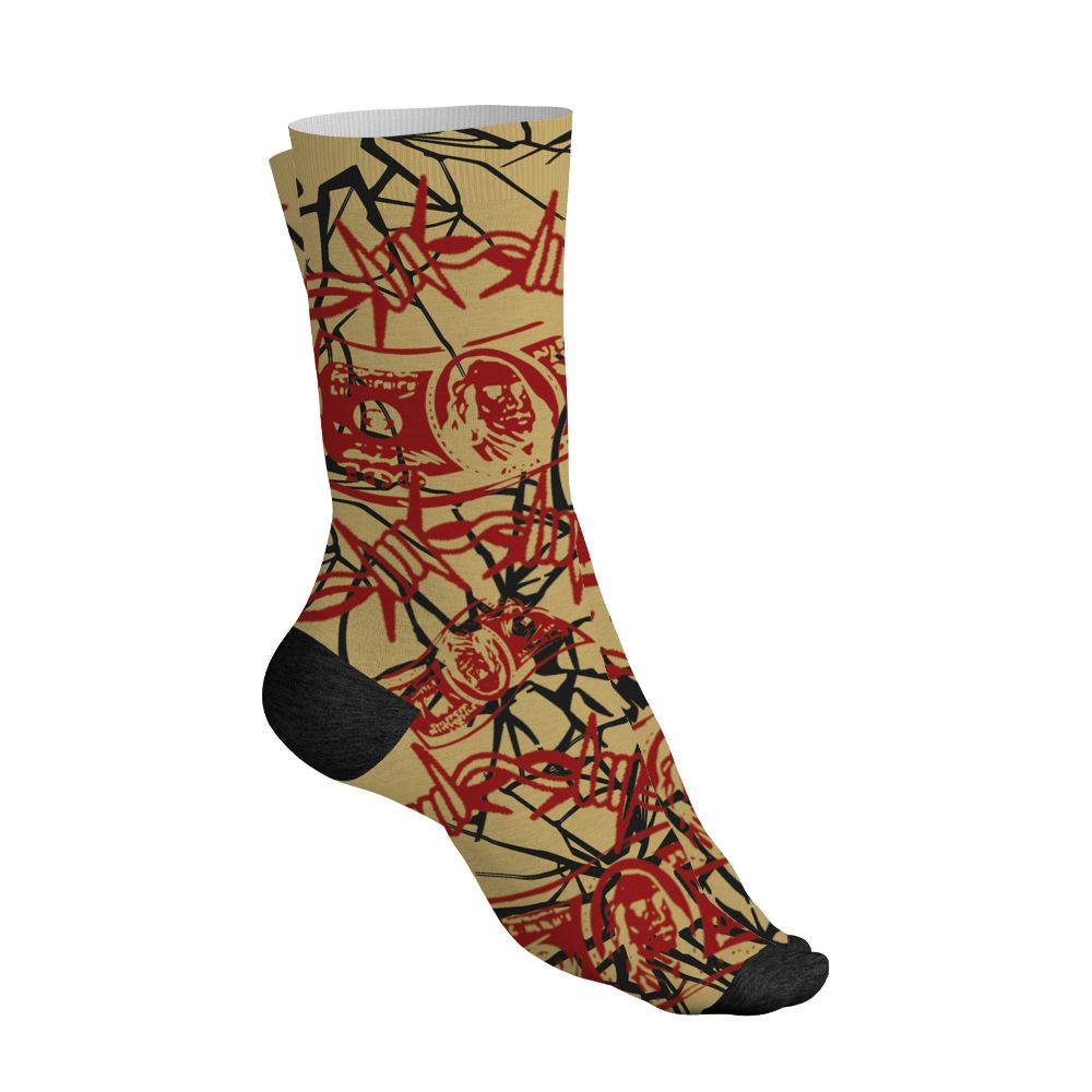 Pizza-4s-NastyJamz-Socks-Match-Doubt-Kills-Dreams-All-Over-Print