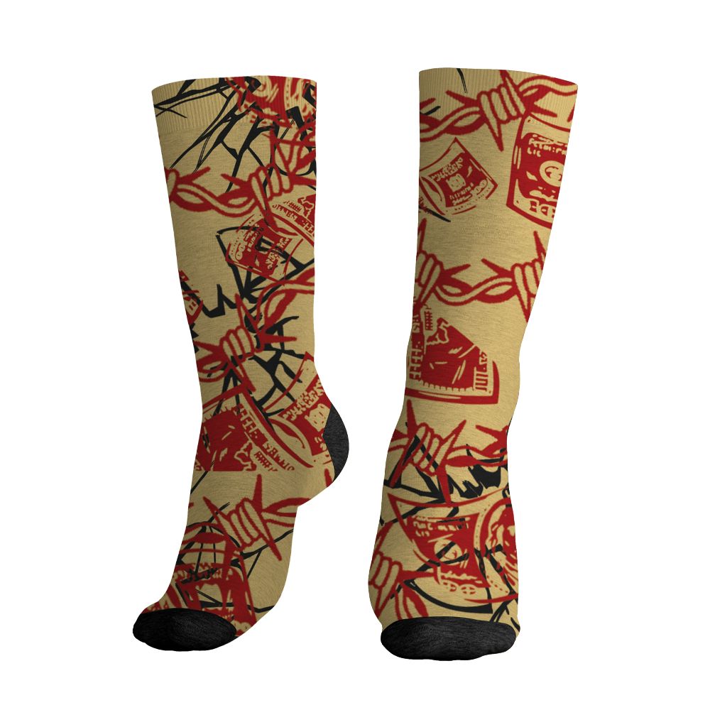 Pizza-4s-NastyJamz-Socks-Match-Doubt-Kills-Dreams-All-Over-Print