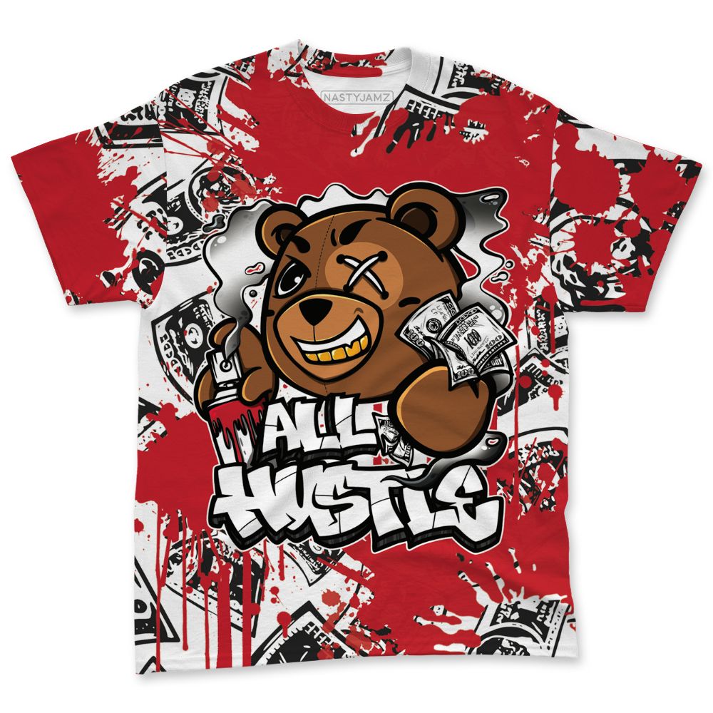 Fire-Red-5s-NastyJamz-T-Shirt-Match-Ber-Hustle-All-Day-All-Over-Print
