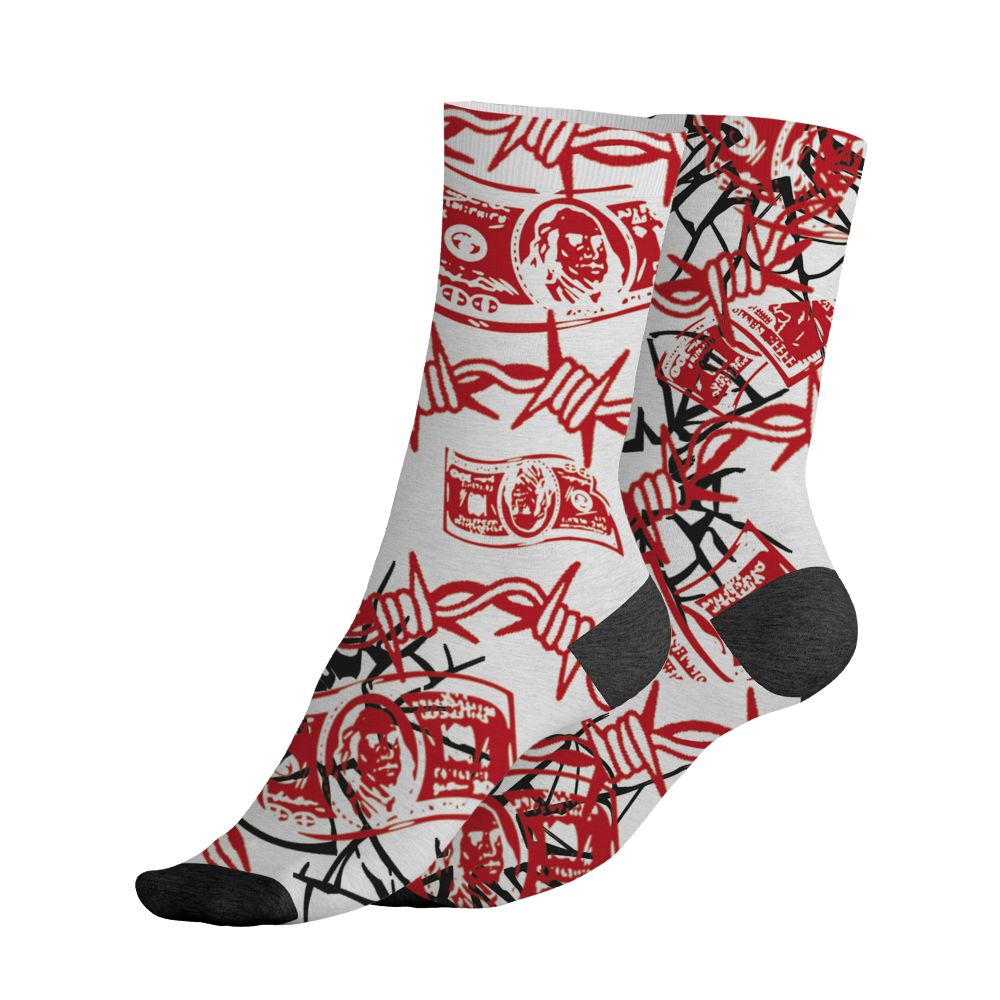 Fire-Red-5s-NastyJamz-Socks-Match-Doubt-Kills-Dreams-All-Over-Print