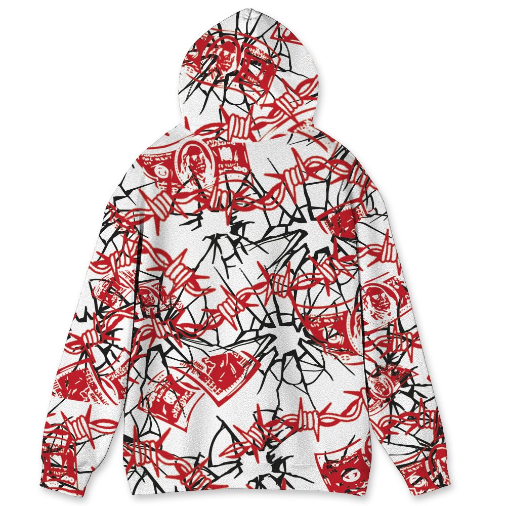 Fire-Red-5s-NastyJamz-Hoodie-Match-Doubt-Kills-Dreams-All-Over-Print
