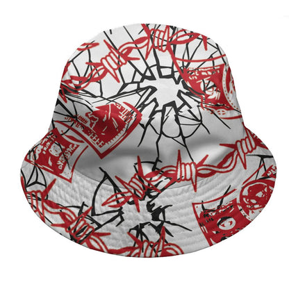 Fire-Red-5s-NastyJamz-Bucket-Hat-Match-Doubt-Kills-Dreams-All-Over-Print
