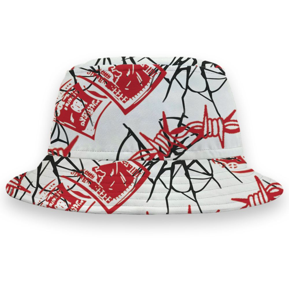 Fire-Red-5s-NastyJamz-Bucket-Hat-Match-Doubt-Kills-Dreams-All-Over-Print