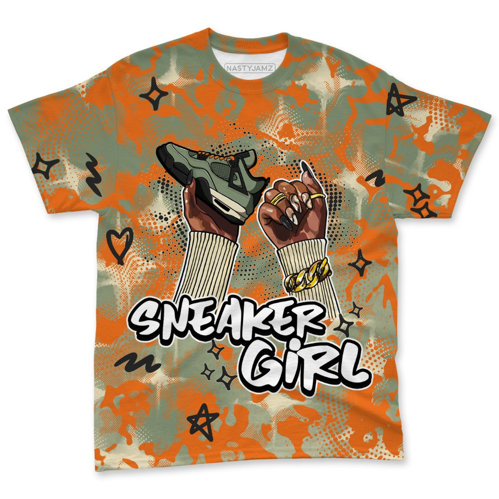 Undefeated-4s-NastyJamz-T-Shirt-Match-Sneaker-Girl-Nail-All-Over-Print