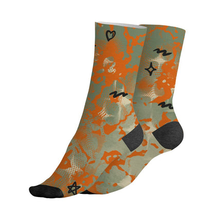 Undefeated-4s-NastyJamz-Socks-Match-Sneaker-Girl-Nail-All-Over-Print