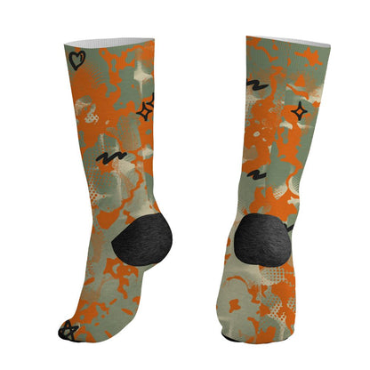Undefeated-4s-NastyJamz-Socks-Match-Sneaker-Girl-Nail-All-Over-Print