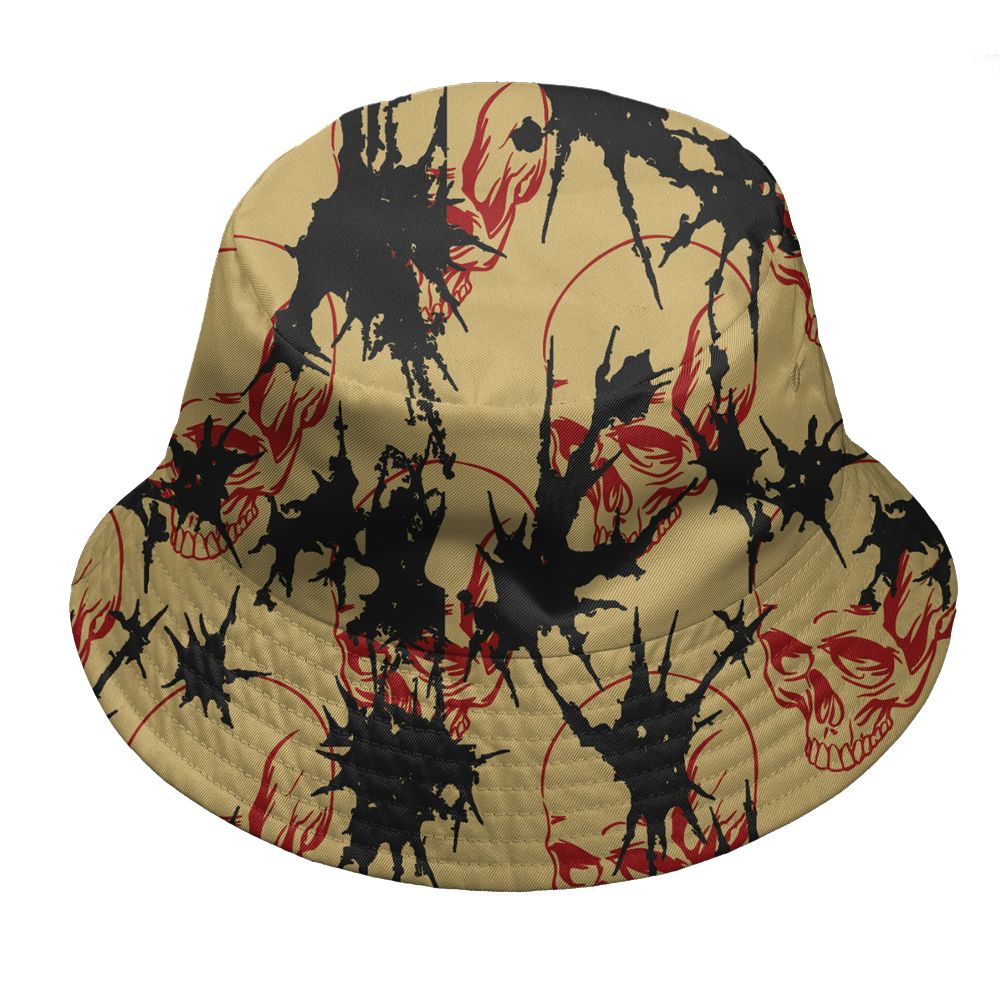 Pizza-4s-NastyJamz-Bucket-Hat-Match-Dirty-Love-Skull-All-Over-Print