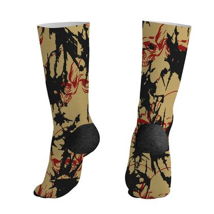 Pizza-4s-NastyJamz-Socks-Match-Dirty-Love-Skull-All-Over-Print