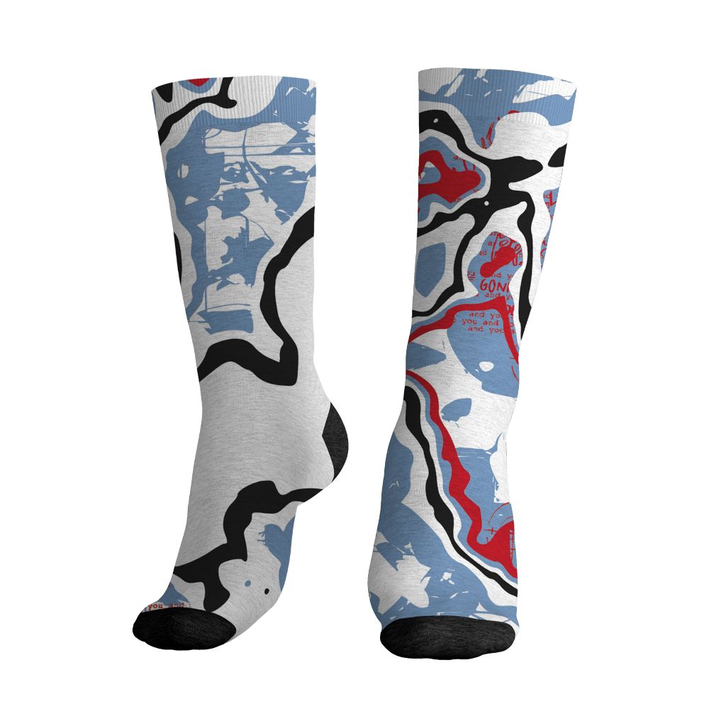 Fire-Red-5s-NastyJamz-Socks-Match-Pattern-Love-Kills-You-All-Over-Print