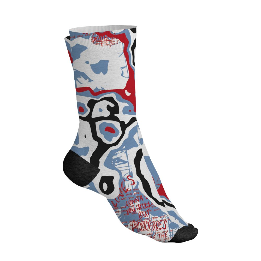 Fire-Red-5s-NastyJamz-Socks-Match-Pattern-Love-Kills-You-All-Over-Print