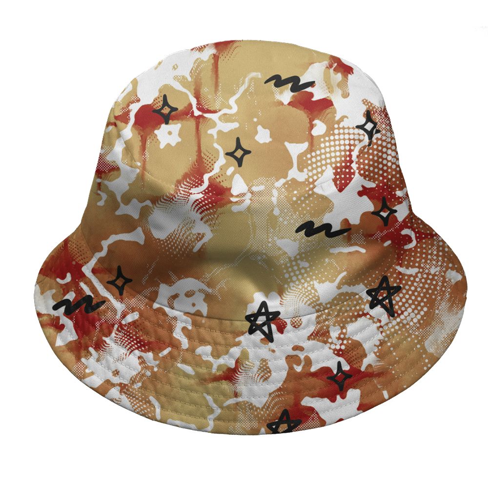 Pizza-4s-NastyJamz-Bucket-Hat-Match-Sneaker-Girl-Nail-All-Over-Print