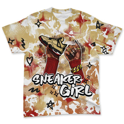 Pizza-4s-NastyJamz-T-Shirt-Match-Sneaker-Girl-Nail-All-Over-Print