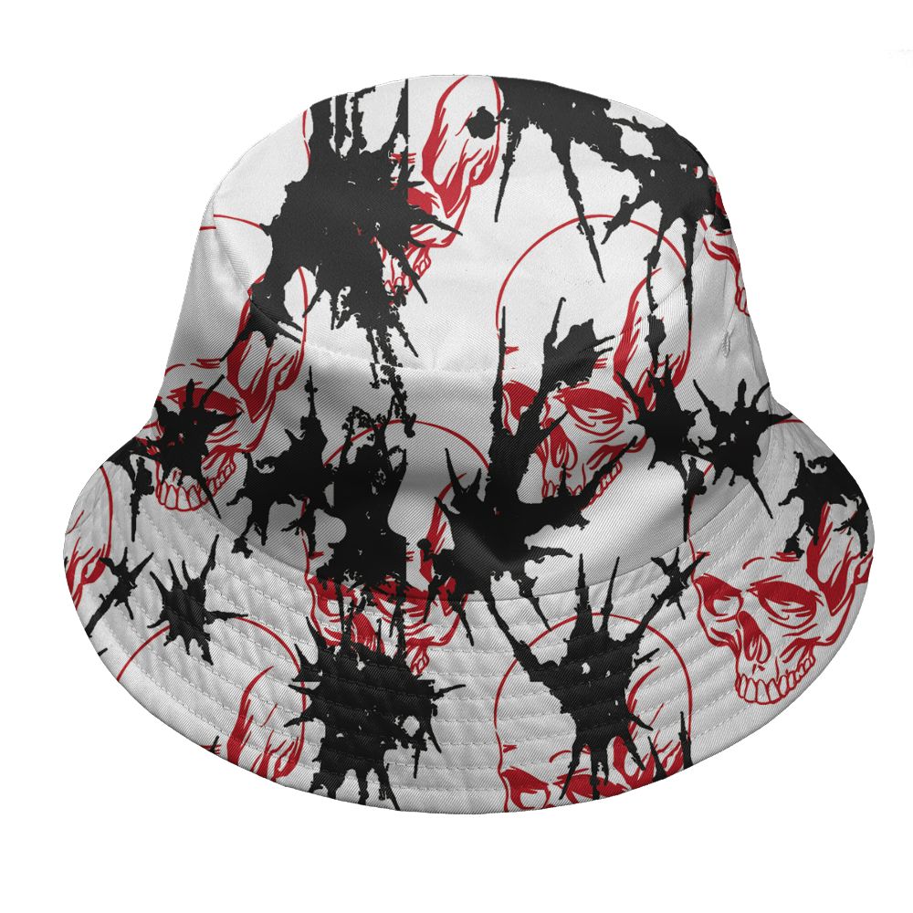 Fire-Red-5s-NastyJamz-Bucket-Hat-Match-Dirty-Love-Skull-All-Over-Print